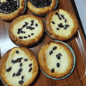 Rahkapiirakka rusina